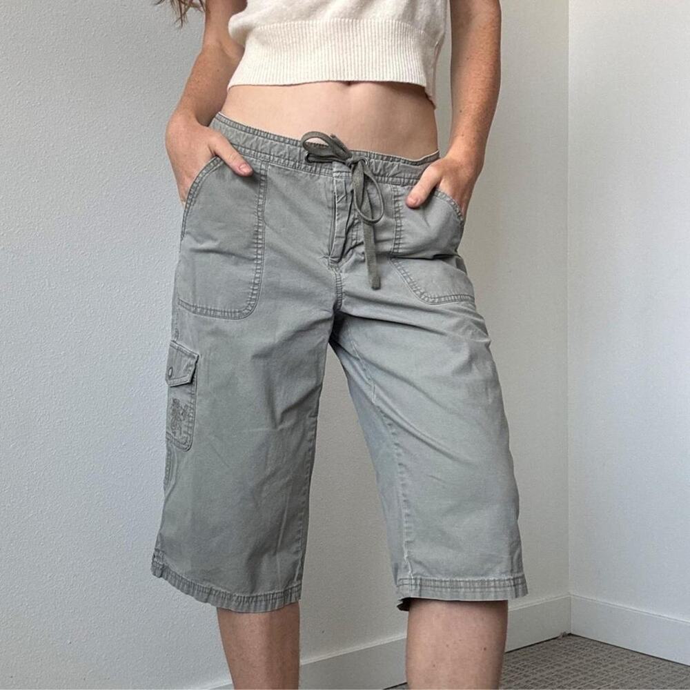Y2k dockers cotton cargo capris